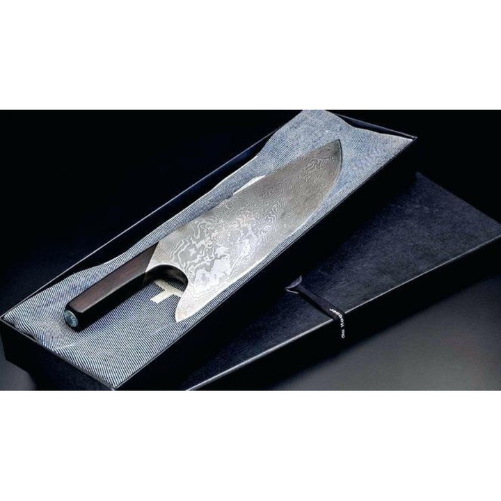 סכין שף מקצועית מפלדת דמשק עם להב מחושל מבית GUDE דגם DA\G888 GUDE