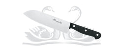 סכין סנטוקו ידית שחורה תוצרת איטליה