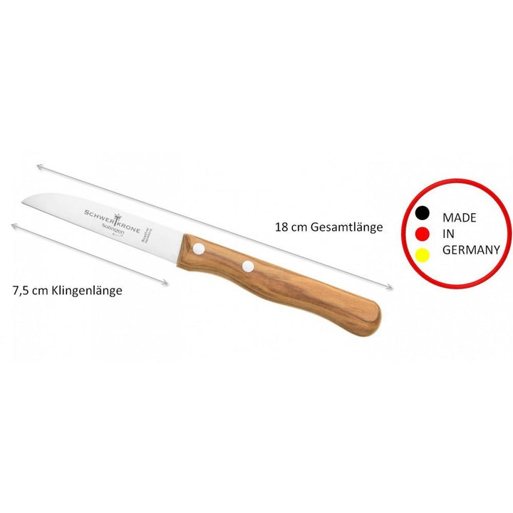 סכין חיתוך ירקות ידית עץ זית תוצרת גרמניה