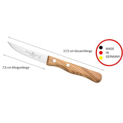 סכין בצל ידית עץ זית תוצרת גרמניה